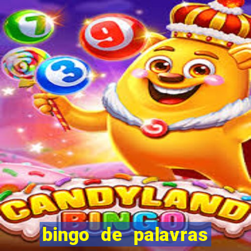 bingo de palavras 3 ano